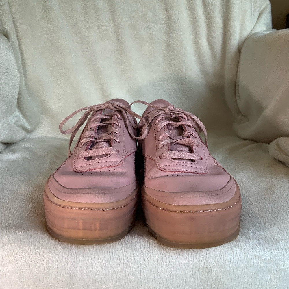Reebok Blush Pink platform Leather Sneakers - Picture 8 of 10